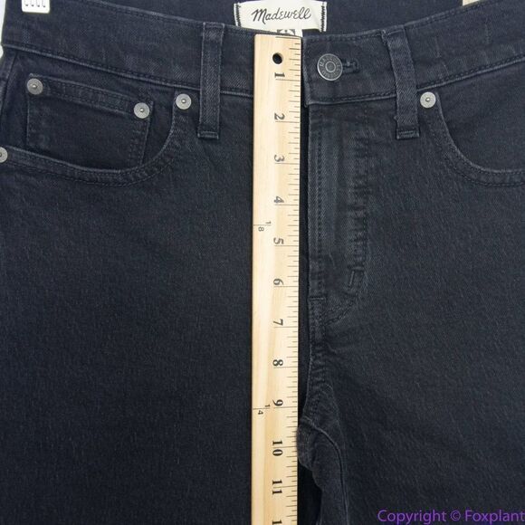 NEW Madewell The Mid-Rise Perfect Vintage Jeans Clean Black Wash, 25 - Picture 7 of 16